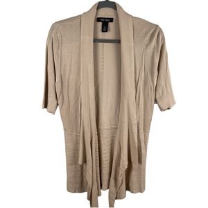 WHITE HOUSE BLACK MARKET DRAPED CARDIGAN | Khaki | Small